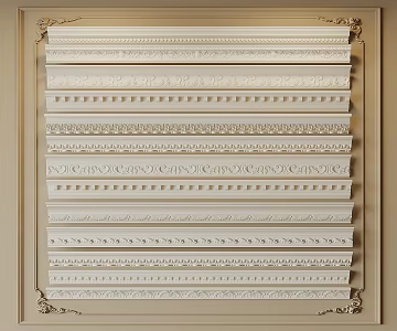 French plaster line 3d model