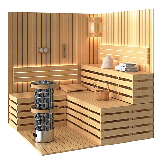 Modern Sauna Room Sauna Room 3d model