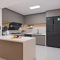 Modern Minimalist Living And Dining Room With Smart TV And Warm Ambient Home Interior Design