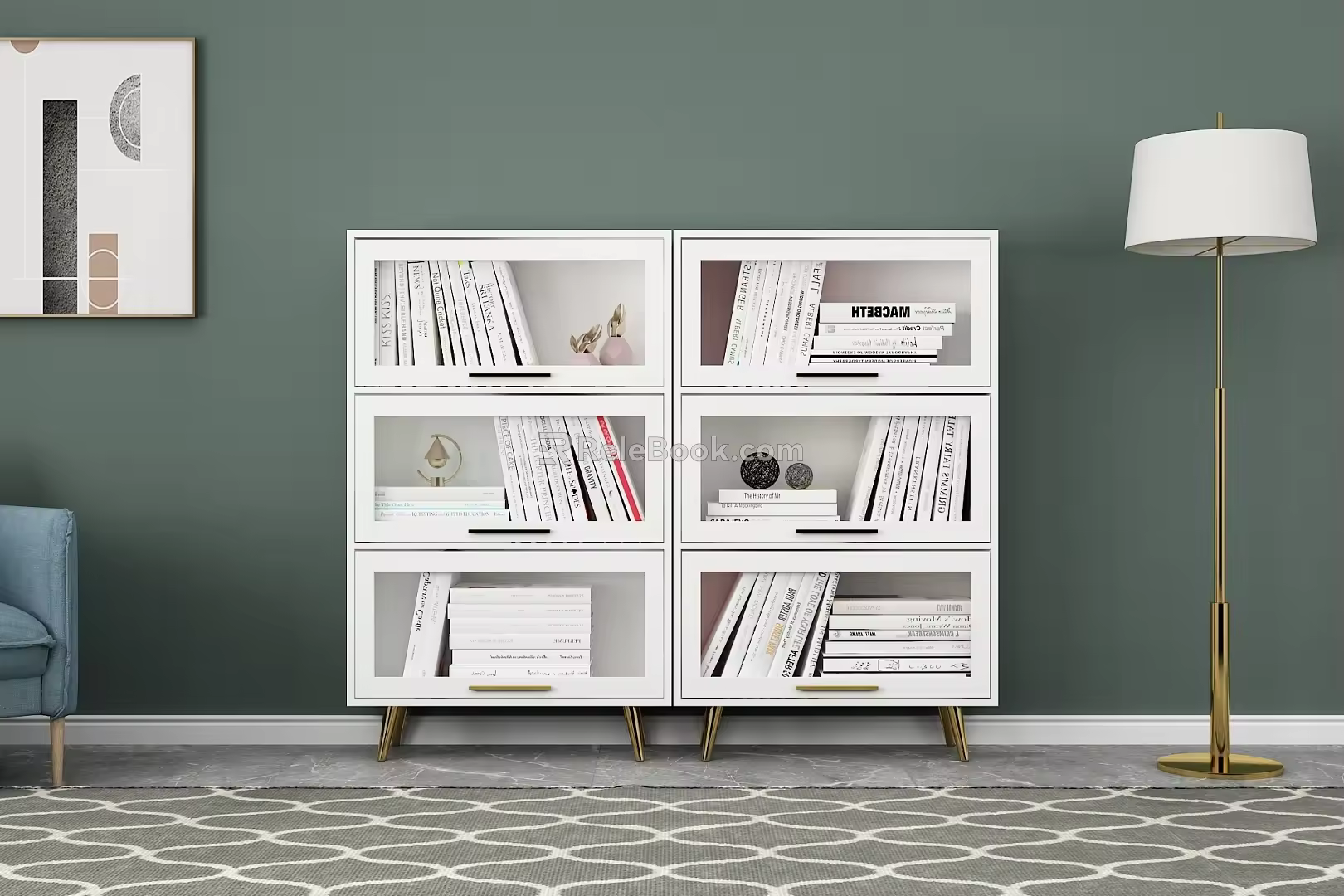 Nordic Bookcase 3d model