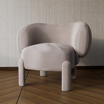 Modern Single Sofa 3d model