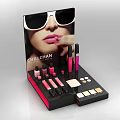 CHILLCHAN Cosmetics Display Stand Featuring Lipsticks Lip Gloss Powder And Makeup Products