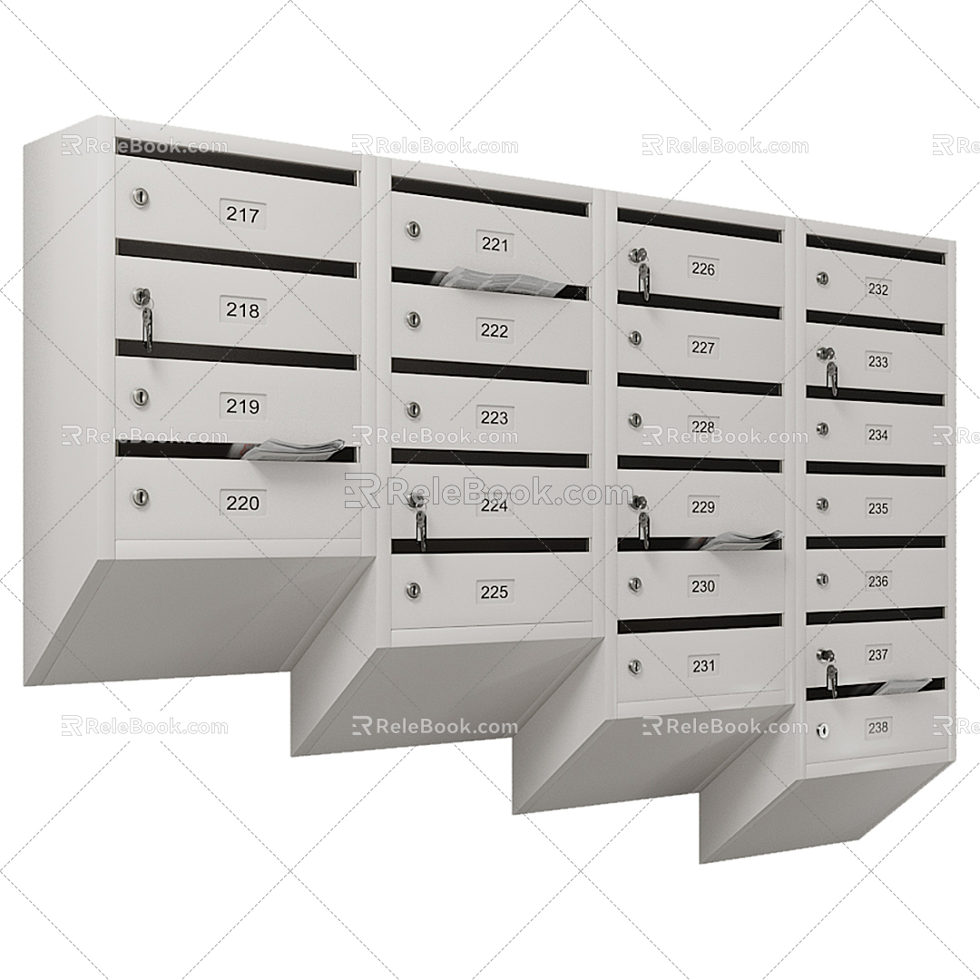 Modern Mailbox 3d model