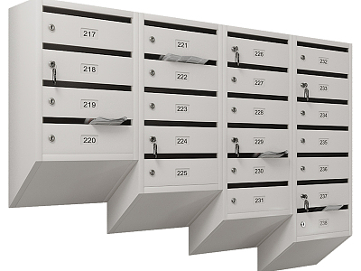 Modern Mailbox 3d model