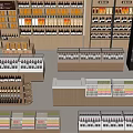 Modern Tobacco and Liquor Store With Well Organized Shelves Displaying Various Liquors and Tobacco