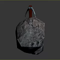 Purple And Blue Textured Natural Stones With Red Handle Hammer Construction Tool