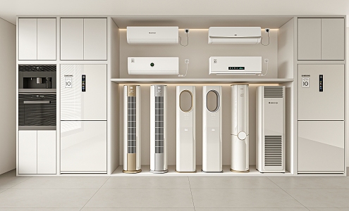 Modern air conditioning electrical appliance combination air conditioning electrical appliance combination 3d model