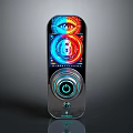 Smart Door Lock With Fingerprint Recognition Password And Colorful Display Screen