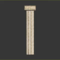 Modern Columns Stone Columns Stone Columns Old Stone Columns 3d model