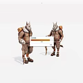 Virtual Character Anime Game Character Hiker 3d model