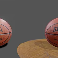 Spalding Orange NBA Official Game Basketball On Wooden Surface Sports Equipment