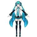 Virtual Character Two-dimensional Character Initial Sound Future Beautiful Girl 3d model