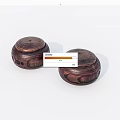 Handcrafted Wooden Round Boxes With Intricate Carved Texture And Smooth Finish