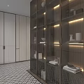 Luxury Modern Glass Display Cabinet With Built In LED Lighting For Stylish Home Interior Decoration