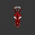 Scuderia Ferrari Red F1 Racing Car With Streamlined Design As High Speed Competition Weapon