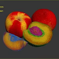 Fresh Juicy Red and Yellow Peaches With Sliced Flesh and Visible Pit