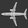 Passenger Airplane Exterior Design With Interior Seating Wings Engines And Fuselage
