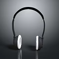 Sleek Modern Over Ear Headphones With Black Headband And White Ear Cushions Design