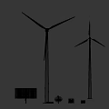 Industrial Equipment With Wind Turbines Solar Panels And Renewable Energy Devices
