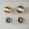Elegant Wall Lamps with Gold Base and Transparent Glass Shade on White Decorative Wall