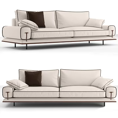 Modern double sofa 3d model