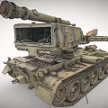Military Tank With Extended Mechanical Bridge Arms Tracked Armored Weapon Vehicle Design