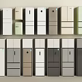 Modern Refrigerators And Freezers In Various Colors And Styles For Home Kitchens