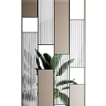 Modern Room Dividers With Geometric Patterns Metal Frames Mesh And Glass Panels For Interior Decor
