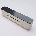 Modern Minimalist TV Stand With Black Marble Top White Cabinet And Thin Gold Legs