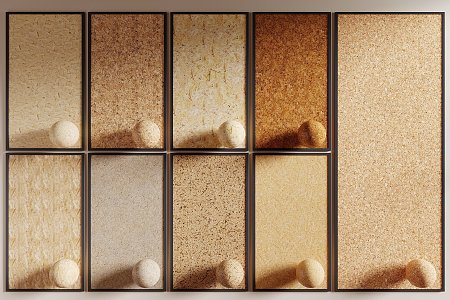 Solid wood particle board particle board European pine board cork plywood density board 3d model