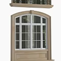Various Architectural Casement Windows With Arched Tops And Decorative Railings