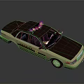 Brown And Beige Police Car With Roof Mounted Lights And POLICE Text