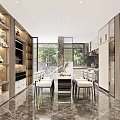 Modern Duplex Living Room With High Ceiling Large Windows Sofa Coffee Table And TV Wall
