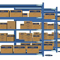 Shelf Storage Rack Express Rack Cargo 3d model