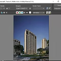 Modern High-rise Residential Building Exterior Design With Surrounding Trees Blue Sky And Large Windows