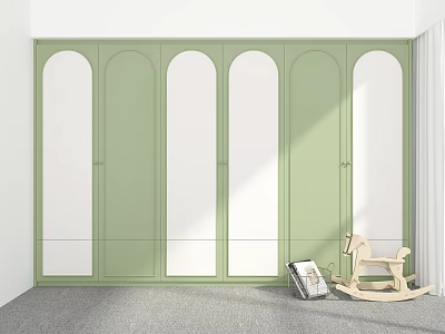 Modern Wardrobe Custom Children's Wardrobe Coat Cabinet Wardrobe 3d model
