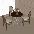 Modern Coffee Table and Chair Casual Table and Chair Negotiation Table Dining Chair 3d model