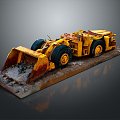 Forklift Earth-shoveling truck Earth-digging truck Excavator 3d model