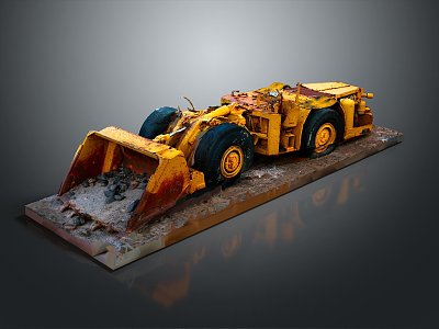 Forklift Earth-shoveling truck Earth-digging truck Excavator 3d model