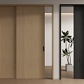 Now modern log sliding door solid wood sliding door solid wood sliding door 3d model