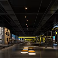 Spacious Modern Gym Interior With Bright Lighting Treadmills Fitness Equipment And Floor Markers
