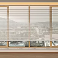 Light Filtering Roman Blinds for Window with Scenic Outdoor View and Natural Light