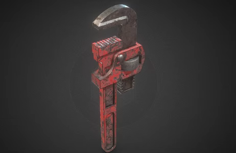Wrench pipe pliers 3d model