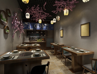 Japanese Restaurant 3d model