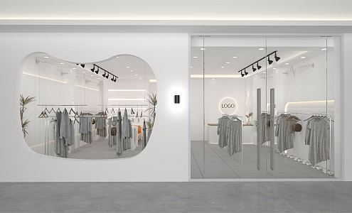 Modern Clothing Store Tongtong Wardrobe Clothing Store 3d model