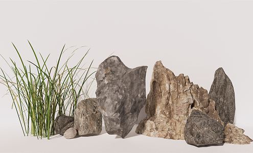 Modern Stone Landscape Stone 3d model