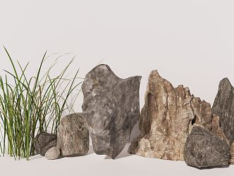 Modern Stone Landscape Stone 3d model