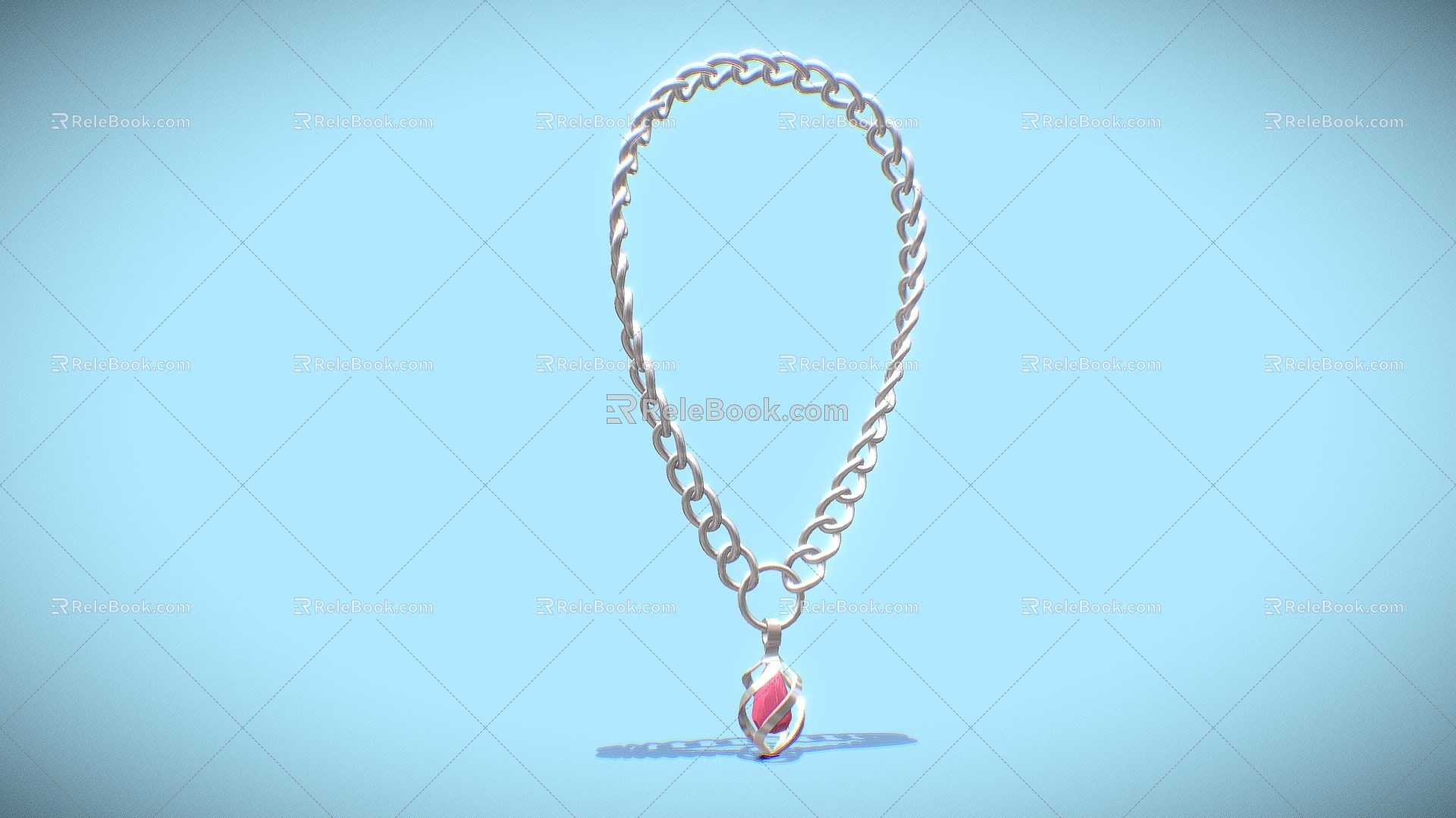 Modern Necklace 3d model