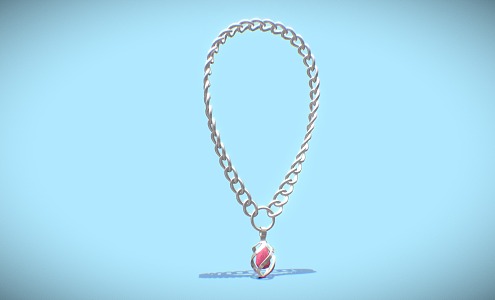 Modern Necklace 3d model