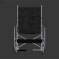 Modern Wheelchair Design With Black Padded Seat Silver Frame And Durable Wheels